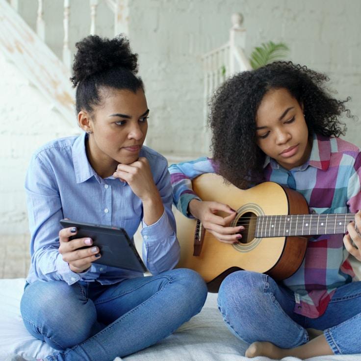 Mobile app development process showing collaborative team environment